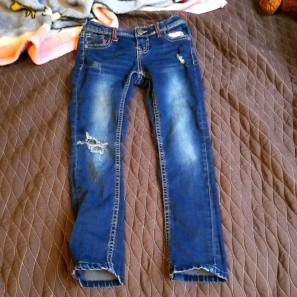 Blue ripped Jean's
